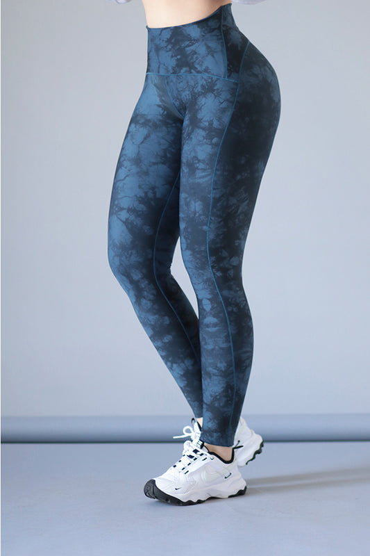 Leggins Tie Dye Azul Oscuro