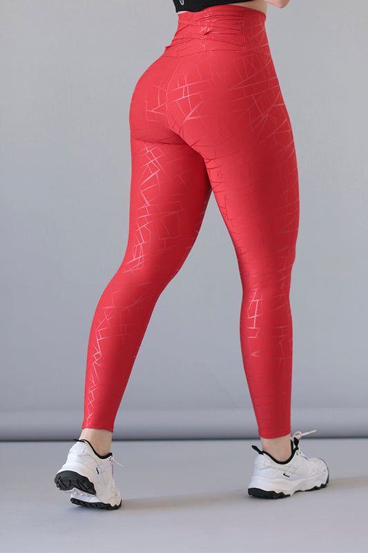 Leggins Rojo con Tiras