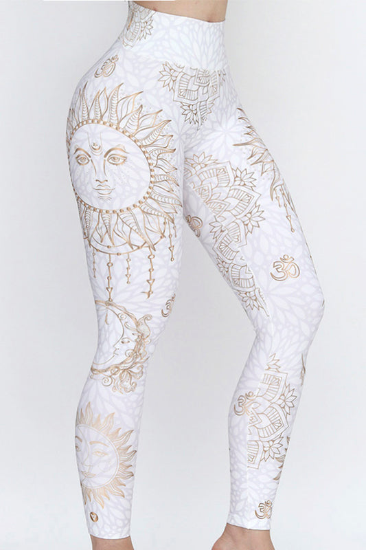 Leggins Blanco con Sol