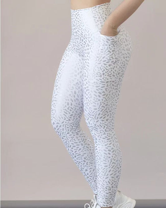 Leggins Blanco Leopardado